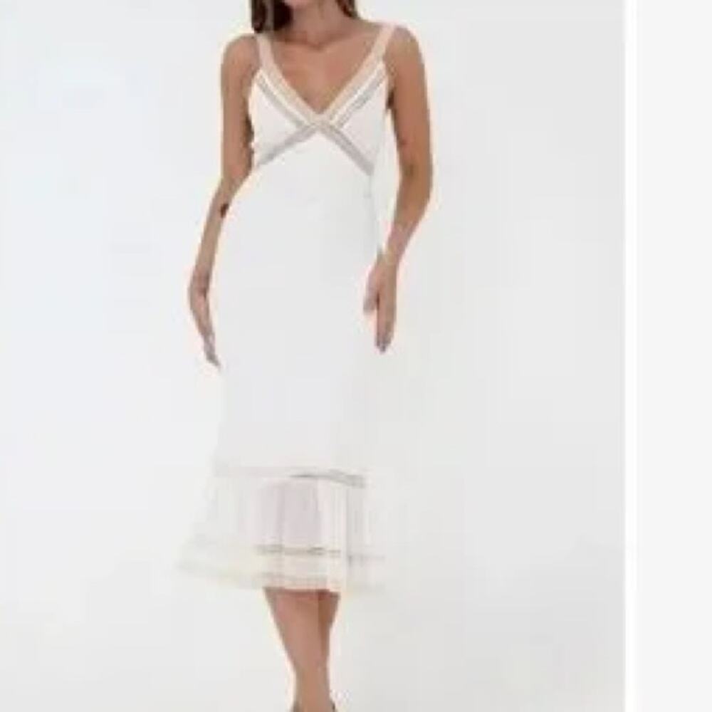 NWT REVOLVE RUMORED Rosita 100% cotton crochet lace slip dress US 8 - Picture 11 of 11